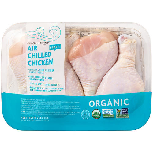 Central Market Organic Air-Chilled Chicken Drumsticks, Avg. 1.38 lbs