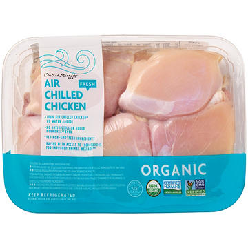 Central Market Organic Air-Chilled Boneless Skinless Chicken Thighs