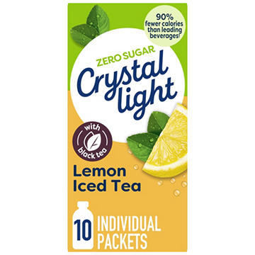 Crystal Light Lemon Iced Tea On-The-Go Powdered Drink Mix Packets