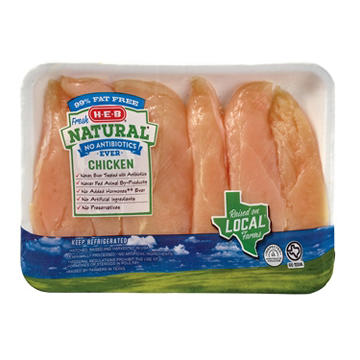 H-E-B Natural Boneless Chicken Breast Tenders