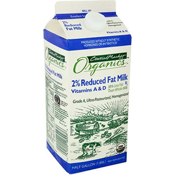 Central Market Organics 2% Reduced Fat Milk
