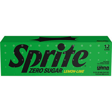 Sprite Zero Sugar Lemon Lime Diet Soda Pop Soft Drink