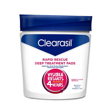 Clearasil Rapid Rescue Salicylic Acid Deep Treatment Pads
