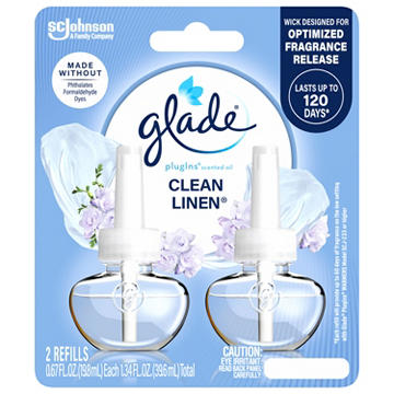 Glade PlugIns Scented Oil Air Freshener Refills - Clean Linen