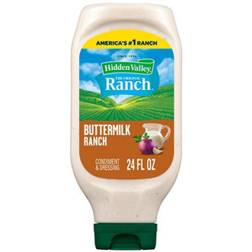 Hidden Valley Buttermilk Ranch Condiment and Dressing, Easy Squeeze Bottle