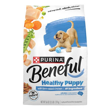 Beneful Purina Healthy Natural High Protein Puppy Food Dry Formula - Farm-Raised Chicken