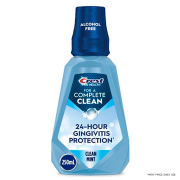 Crest Pro-Health Multi-Protection Alcohol Free Clean Mint Mouthwash, 8.4oz