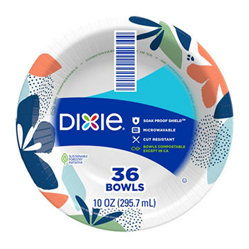 Dixie Disposable 10 oz Paper Bowls