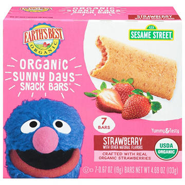 Earth's Best Organic Sunny Days Snack Bars - Strawberry