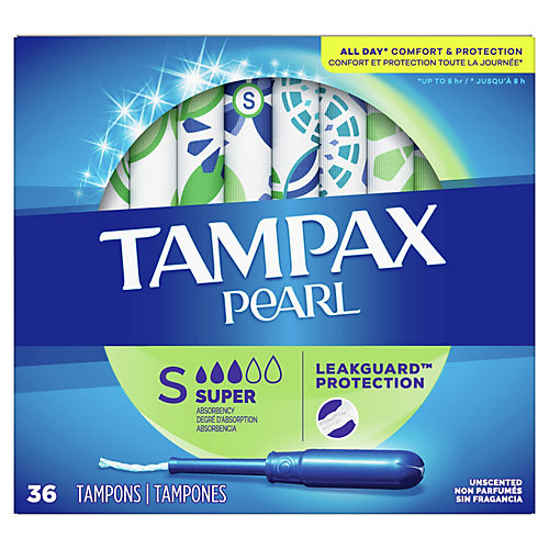 Tampax Pearl Tampons Super Plus Absorbency, Unscented - Shop Tampons at  H-E-B