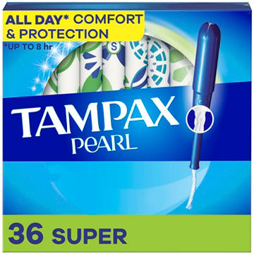 Tampax Pearl Tampons Super Absorbency, Unscented