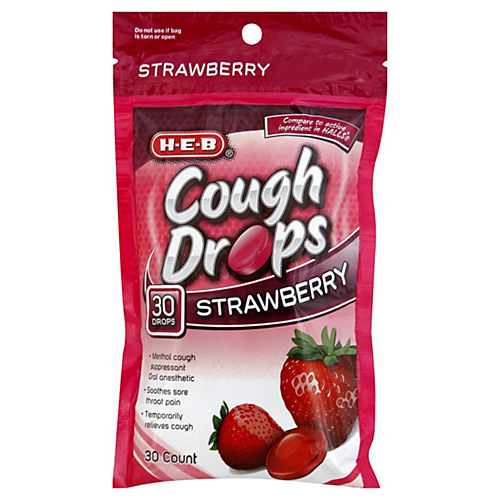 HALLS Relief Cherry Cough Drops, 30 Drops