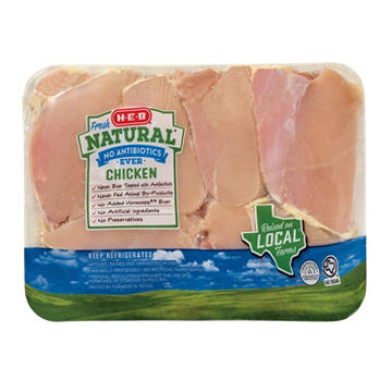 H-E-B Natural Boneless Skinless Chicken Thighs