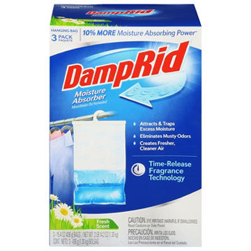 DampRid Moisture Absorber Hanging Bags - Fresh Scent