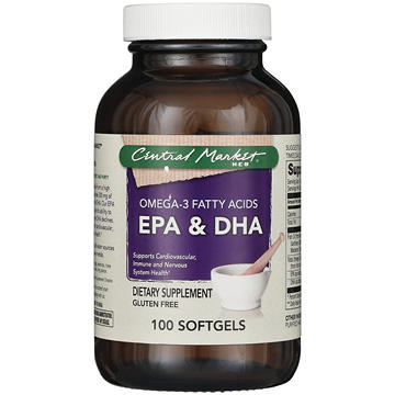 Central Market EPA & DHA Omega-3 Fatty Acids Softgels
