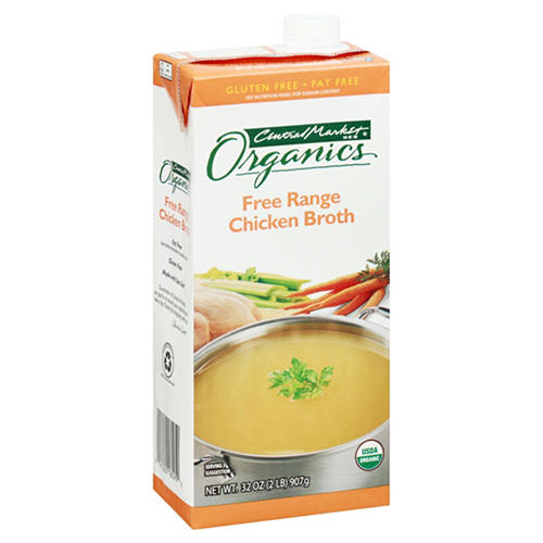 Central Market Organics Free Range Chicken Broth, 32 oz