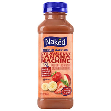 Naked Strawberry Banana Machine Boosted Smoothie