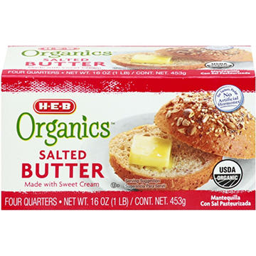 H-E-B Organics Salted Butter
