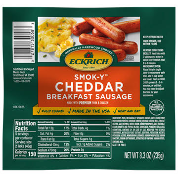 Eckrich Smok-Y Breakfast Sausage Links - Cheddar