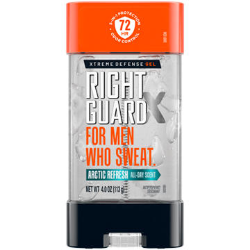 Right Guard Xtreme Defense Men's Antiperspirant Gel Deodorant - Arctic Refresh