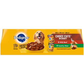 Pedigree Choice Cuts In Gravy Adult Canned Wet Dog Food Multipack - Beef