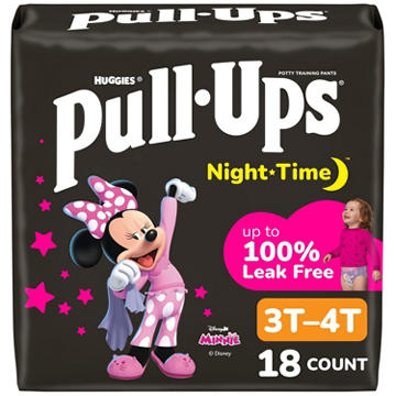 Pull-Ups Girls' Night-Time Potty Training Pants - 3T-4T