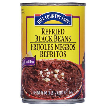 Hill Country Fare Refried Black Beans