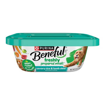 Beneful Purina Wet Dog Food Freshly Prepared Meals - Savory Rice and Lamb Stew with Peas and Carrots