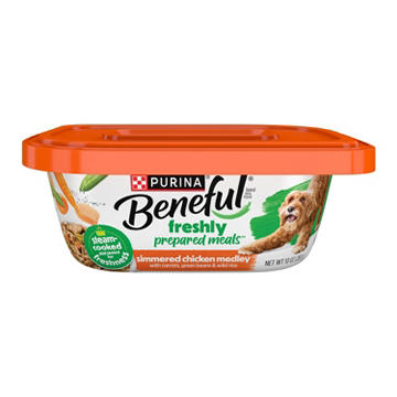 Beneful Purina Dog Food Freshly Prepared Meals Simmered Chicken Medley - Carrots, Green Beans, and Wild Rice