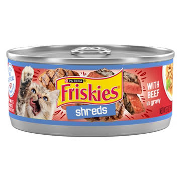 Friskies Purina Shreds Wet Cat Food - Beef in Gravy