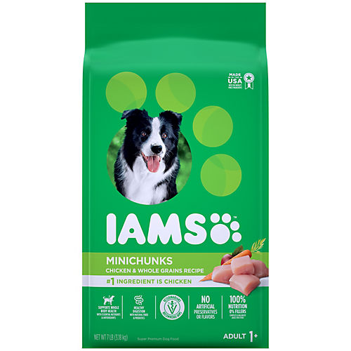 IAMS Adult Minichunks Small Kibble High Protein Dry Dog Food with