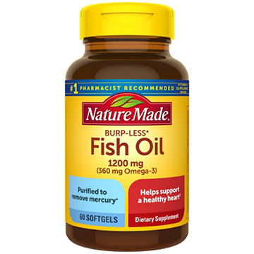 Nature Made Burp-Less Fish Oil 1200 mg Liquid Softgels