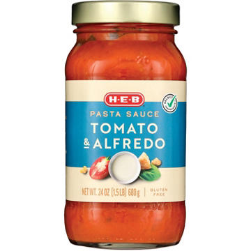 H-E-B Tomato & Alfredo Pasta Sauce
