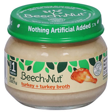 Beech-Nut Stage 1 Baby Food - Turkey & Turkey Broth