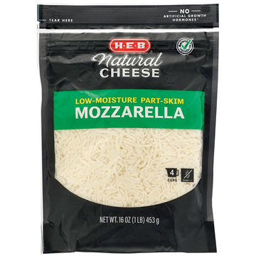 H-E-B Low Moisture Part-Skim Mozzarella Shredded Cheese