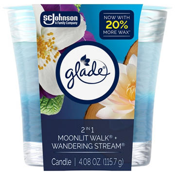 Glade 2in1 Moonlit Walk & Wandering Stream Candle
