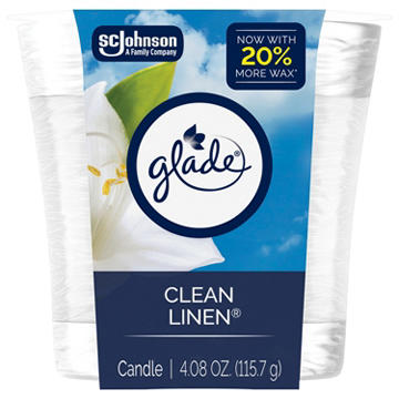 Glade Clean Linen Candle