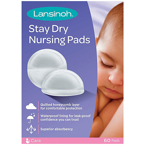Lansinoh Stay Dry Nursing 100 Pads Waterproof Lining Quilted Honeycomb USA  Selle