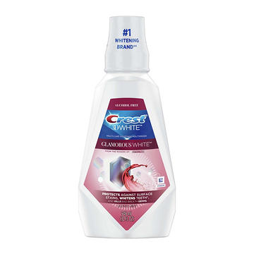 Crest 3D White Glamorous White Multi-Care Whitening Mouthwash - Fresh Mint