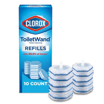 Clorox ToiletWand Toilet Cleaning Refills Disinfecting Scrubbing Pads