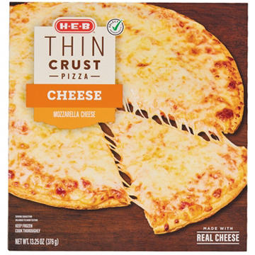 H-E-B Cheese Thin Crust Frozen Pizza