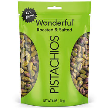 Wonderful Roasted & Salted No Shell Pistachios