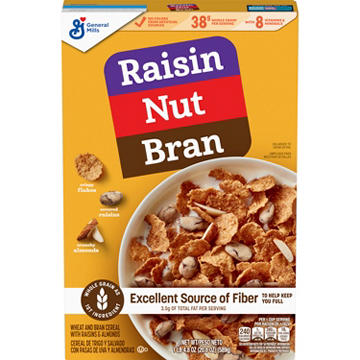 Raisin Nut Bran Raisin Nut Bran with Almonds and Covered Raisins Cereal