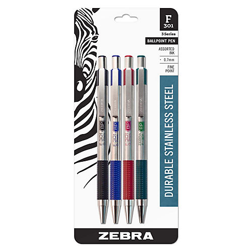 Zebra F-301 Black Fine Point Retractable Ballpoint Pens - Shop Pens at H-E-B