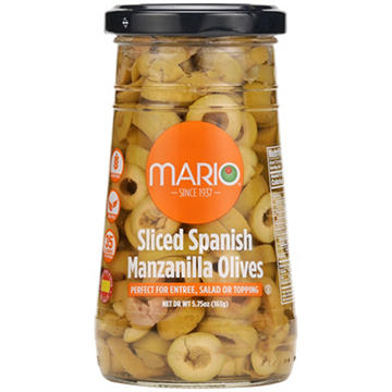 Mario Sliced Spanish Manzanilla Olives