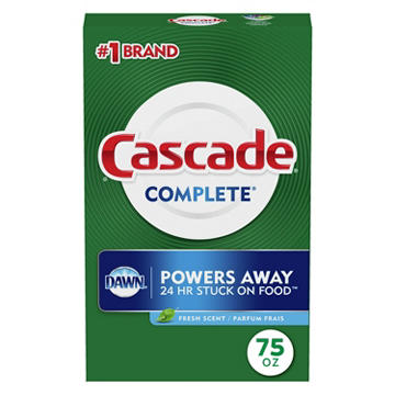 Cascade Complete Dishwasher Detergent Powder, Fresh Scent