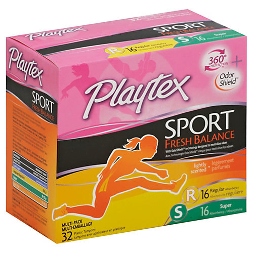 Playtex Sport Fresh Balance Scented Multi-Pack Tampons - Shop Tampons at  H-E-B