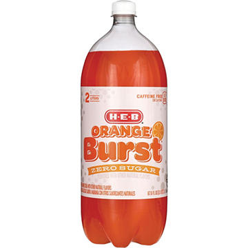 H-E-B Zero Sugar Orange Burst Soda