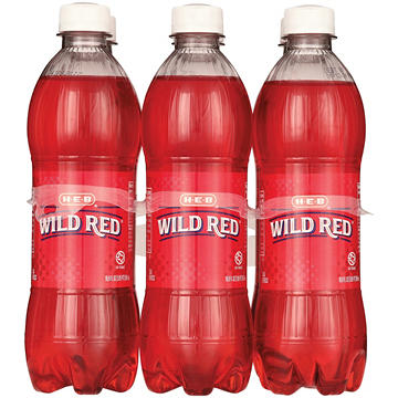 H-E-B Wild Red Soda 6 pk Bottles