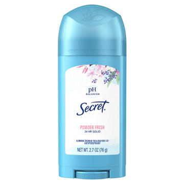 Secret 24 Hr Solid Antiperspirant Deodorant - Powder Fresh
